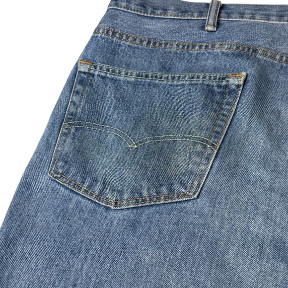 Levi's 550 Jeans Men's Size 52x32 Straight Leg Denim Blue Jeans - Picture 4 of 4